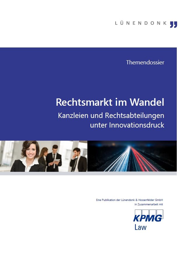 Cover Themendossier „Rechtsmarkt im Wandel“