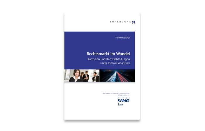Cover Themendossier „Rechtsmarkt im Wandel“