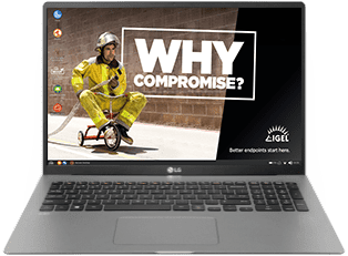 Neue Kampagne „Why Compromise?: Laptop von LG mit IGEL OS testen